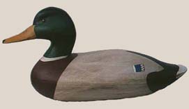 antiqued mallard decoy