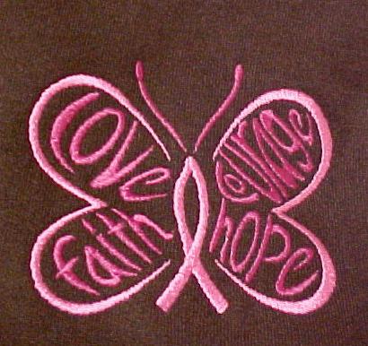 cancer ribbon butterfly. Hope Pink Ribbon Butterfly