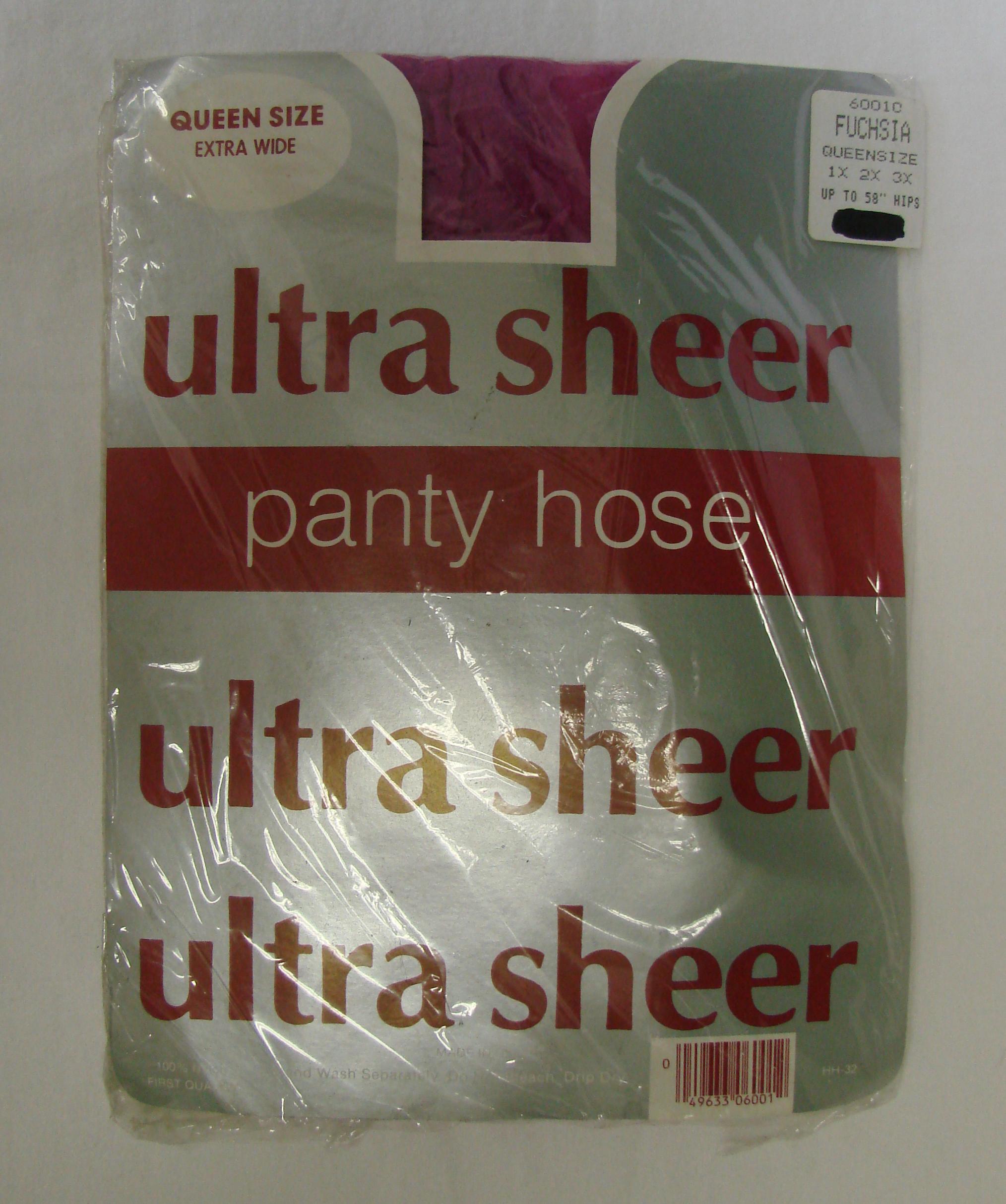 ultra sheer sexy costume fuchsia pink pantyhose tights