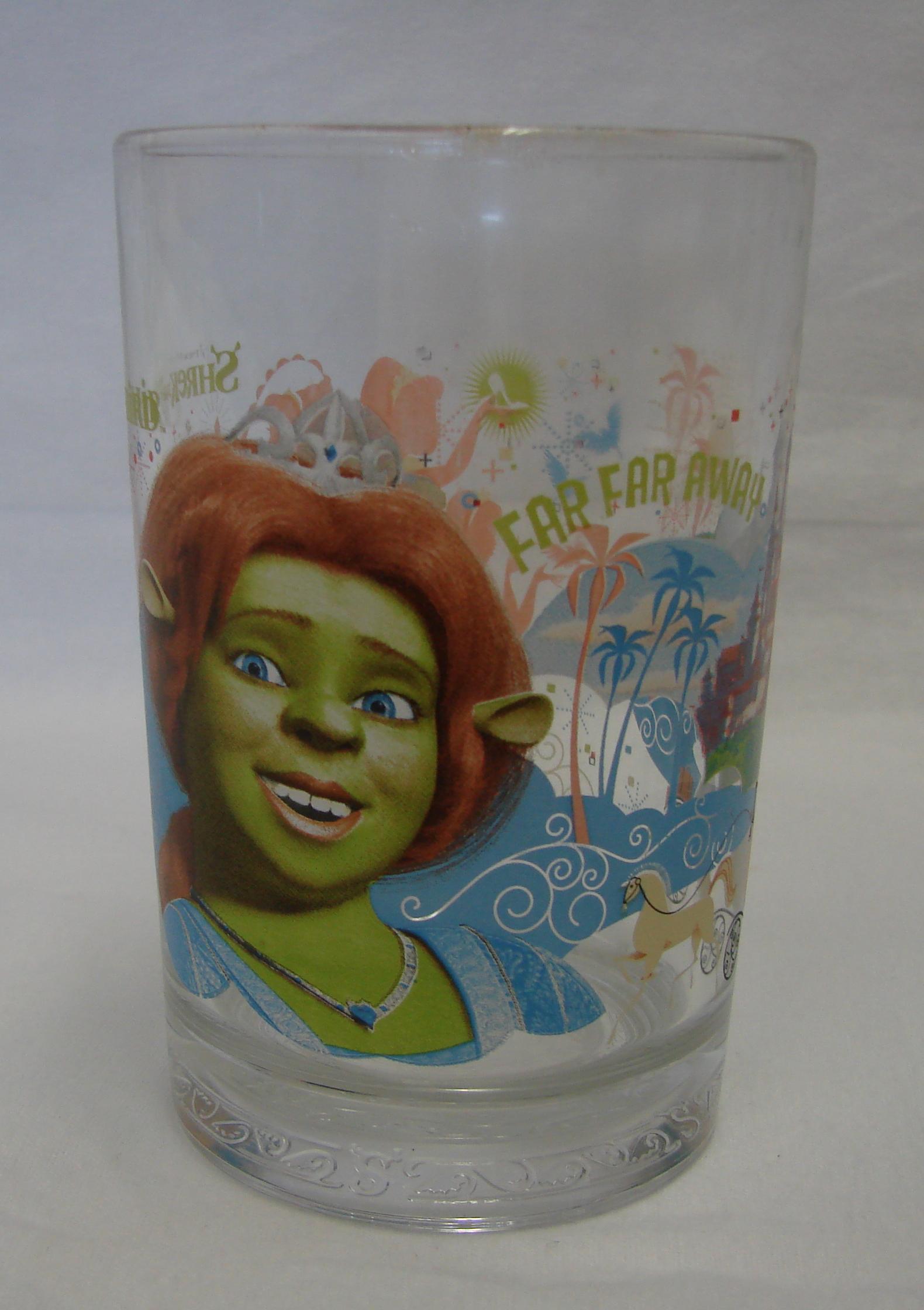 Collectible McDonalds Dreamworks Shrek The Third Far Away Fiona Glass