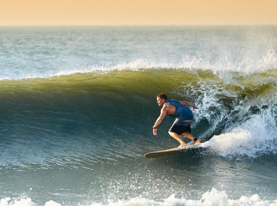 Surfing Chincoteague Island, Virginia