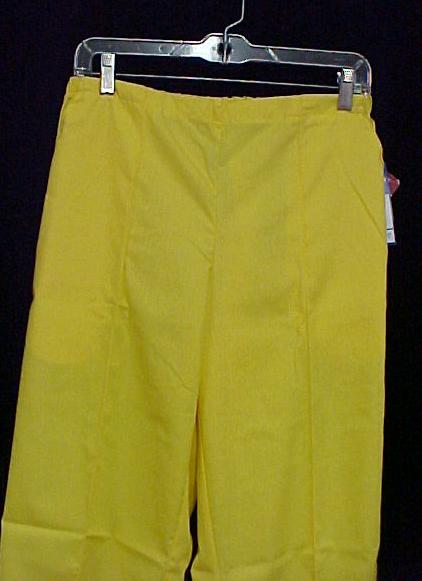 Scrub Pants Scrubs Lemon Peel Yellow Crest M 161 New  