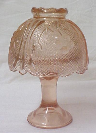 Pink Depression Glass Candle Holder Fairy Lamp New | eBay