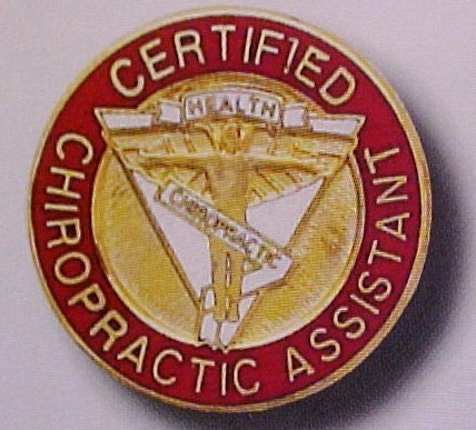 Certified Chiropractic Assistant Emblem Lapel Pin 5065  