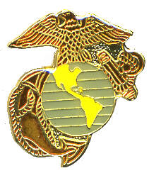 US Marine Corp Insignia Anchor Globe Eagle Lapel Pin  