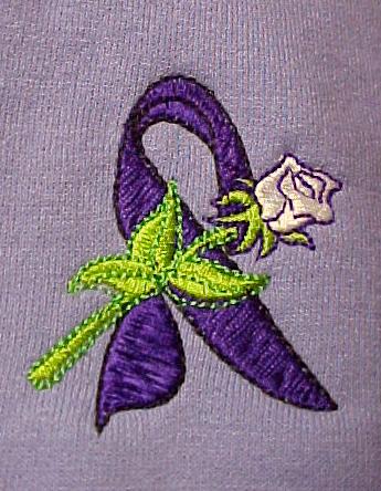 Fibromyalgia Awareness Purple Ribbon Rose Lilac Unisex Hoodie 