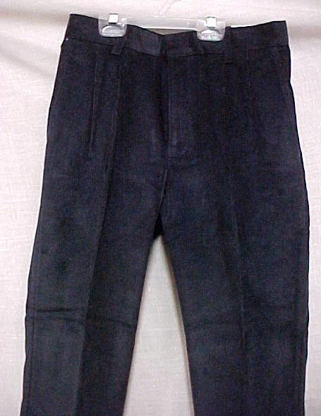 Husky Boys Corduroy Navy Pleat Front Pant 33 W New LOT  