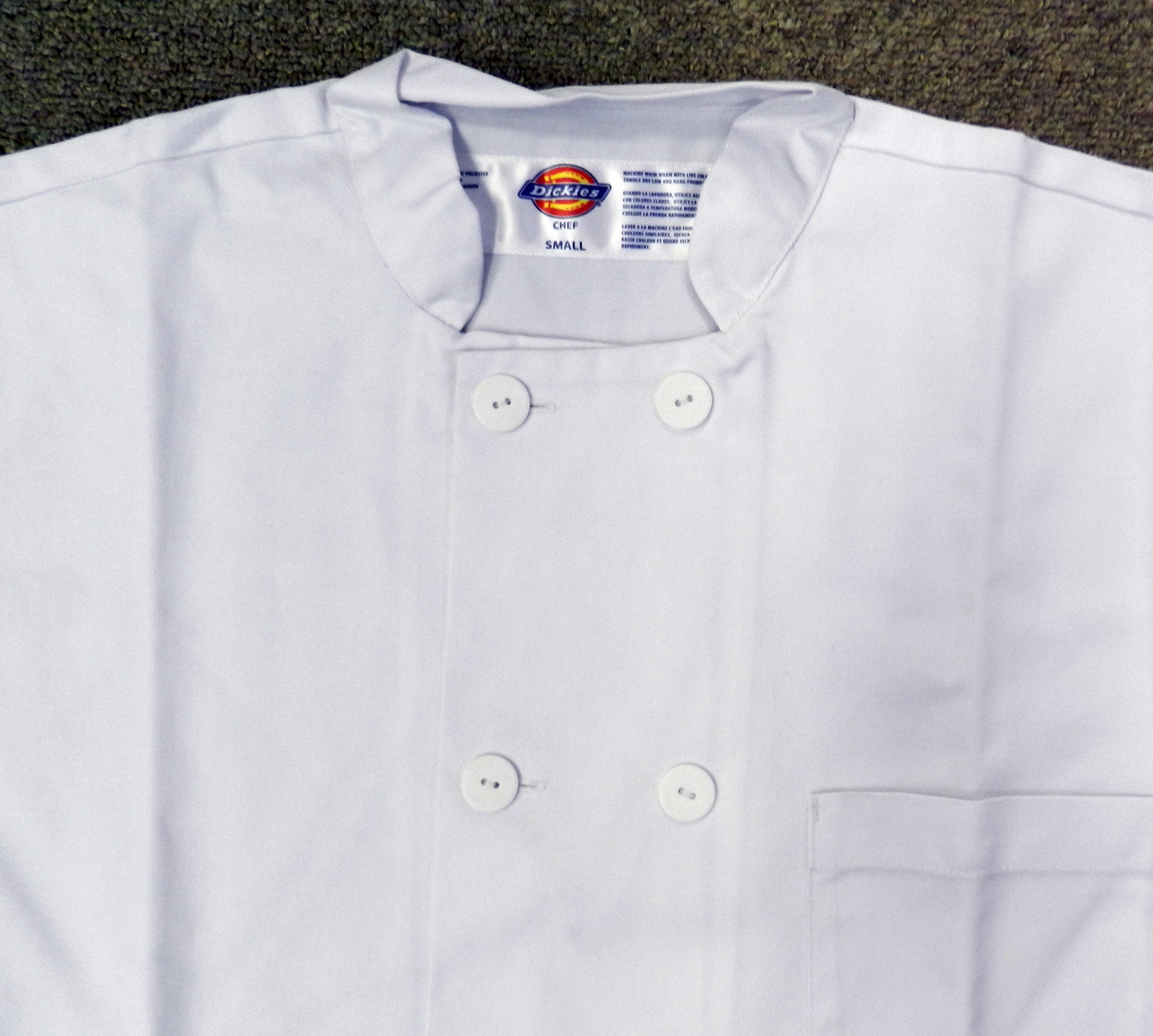   Restaurant Button Front White Uniform Chef Coat Jacket 2XL New