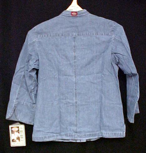 Ladies Chef Coat Denim Jacket CW070107A Dickies L New  