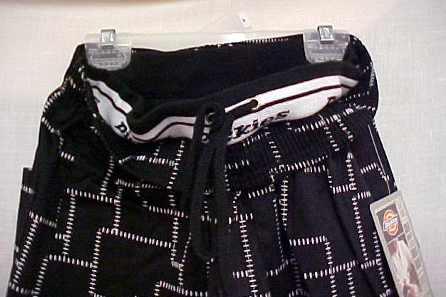 Dickies Chef Pants Black Twill Stitch Boxer Band XS New  