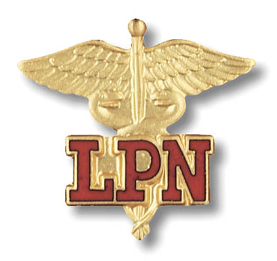 New LPN Nurse Nursing Medical Insignia Emblem Lapel Pin  