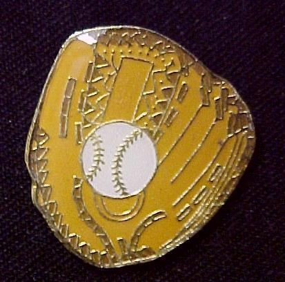 Baseball Glove Ball Mitt Lapel Cap Pin Tac Enamel New  